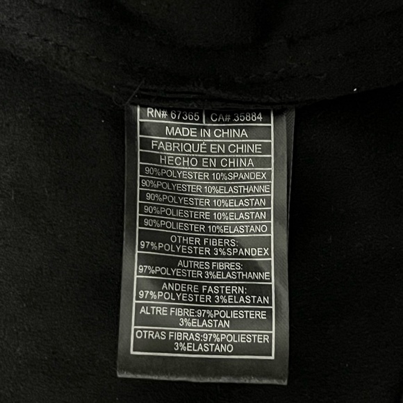 NWOT - BB Dakota Faux Suede Drape Front Jacket - Black - Size Medium - Picture 12 of 13